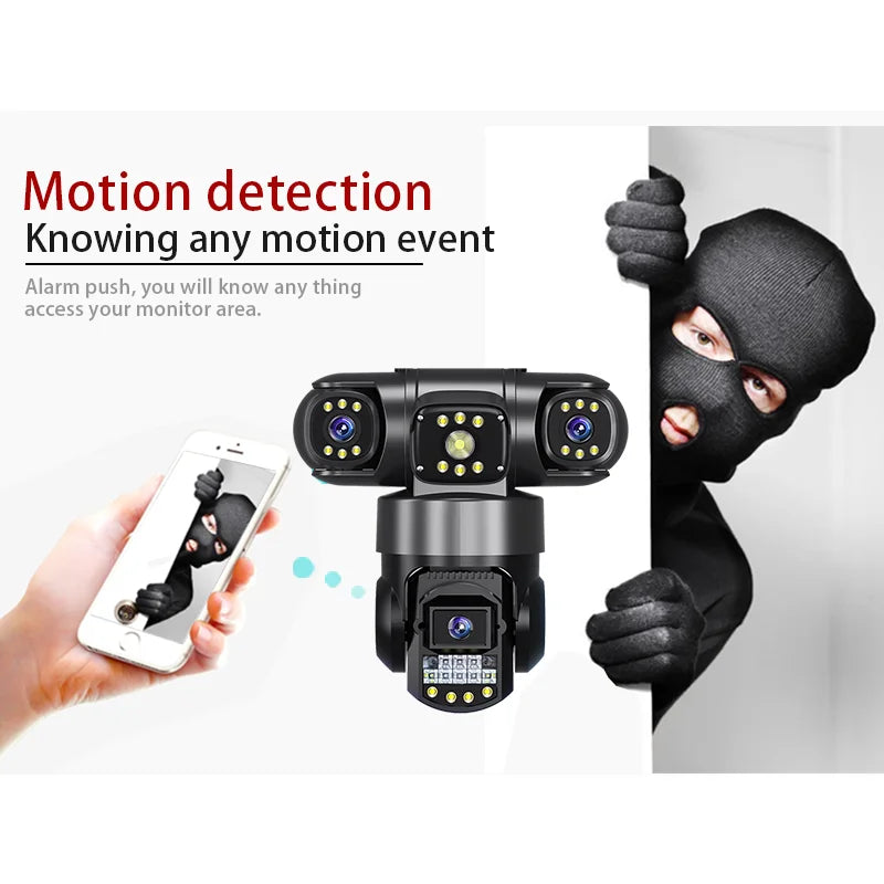15MP Three Lens Three Screens Outdoor Camera