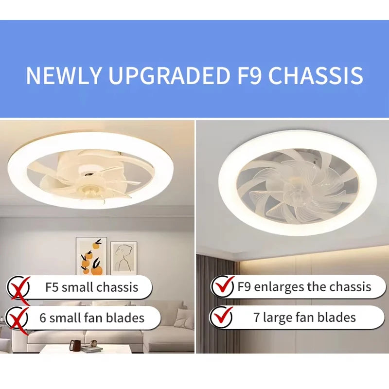 Modern LED Ceiling Fan Light