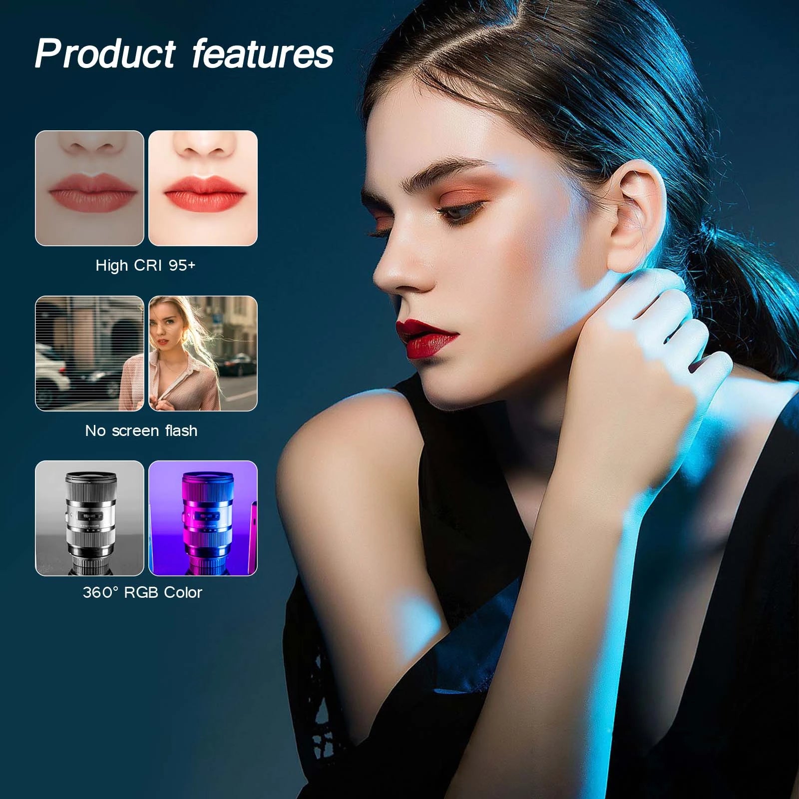 LED RGB Video Light Panel 2500-9000K
