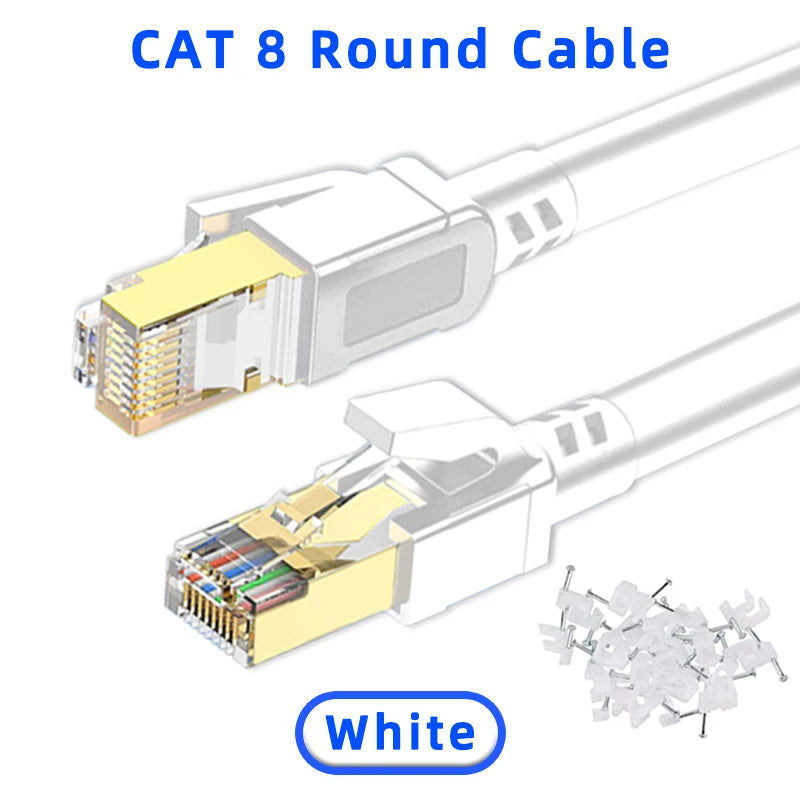 40Gbps Shielded Cat8 Network Cable
