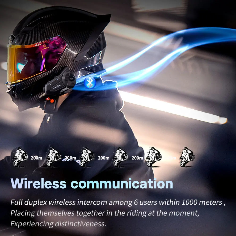 Bluetooth Motorcycle Intercom DVR Cam