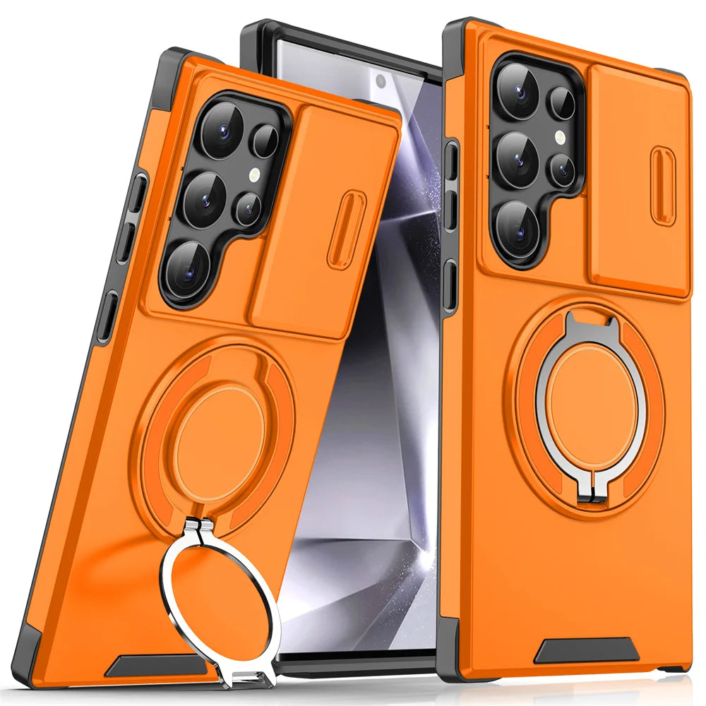 Magnetic Slide Camera Phone Case for Samsung S25