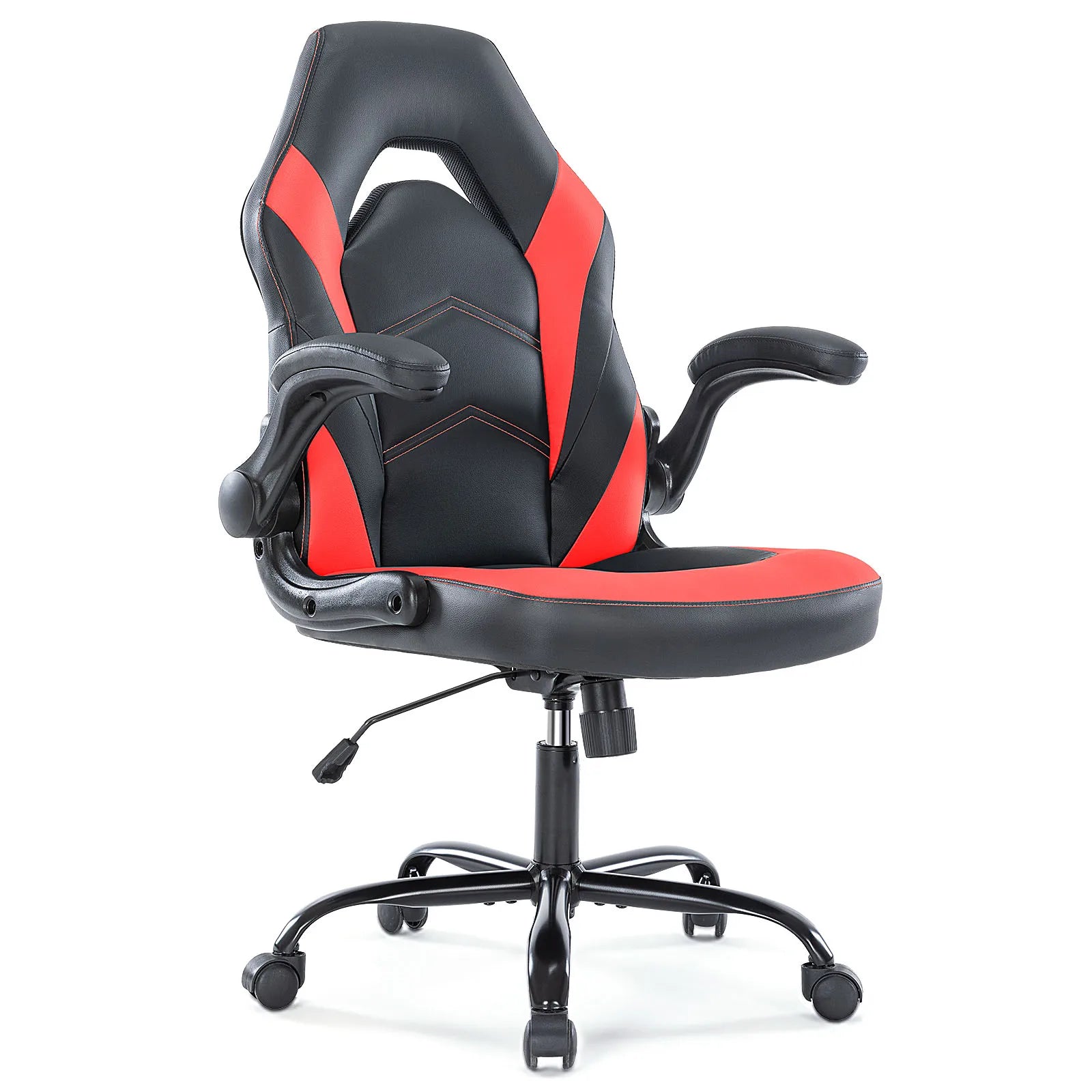 PU Leather Ergonomic Gaming Chair with Flip-up Arms