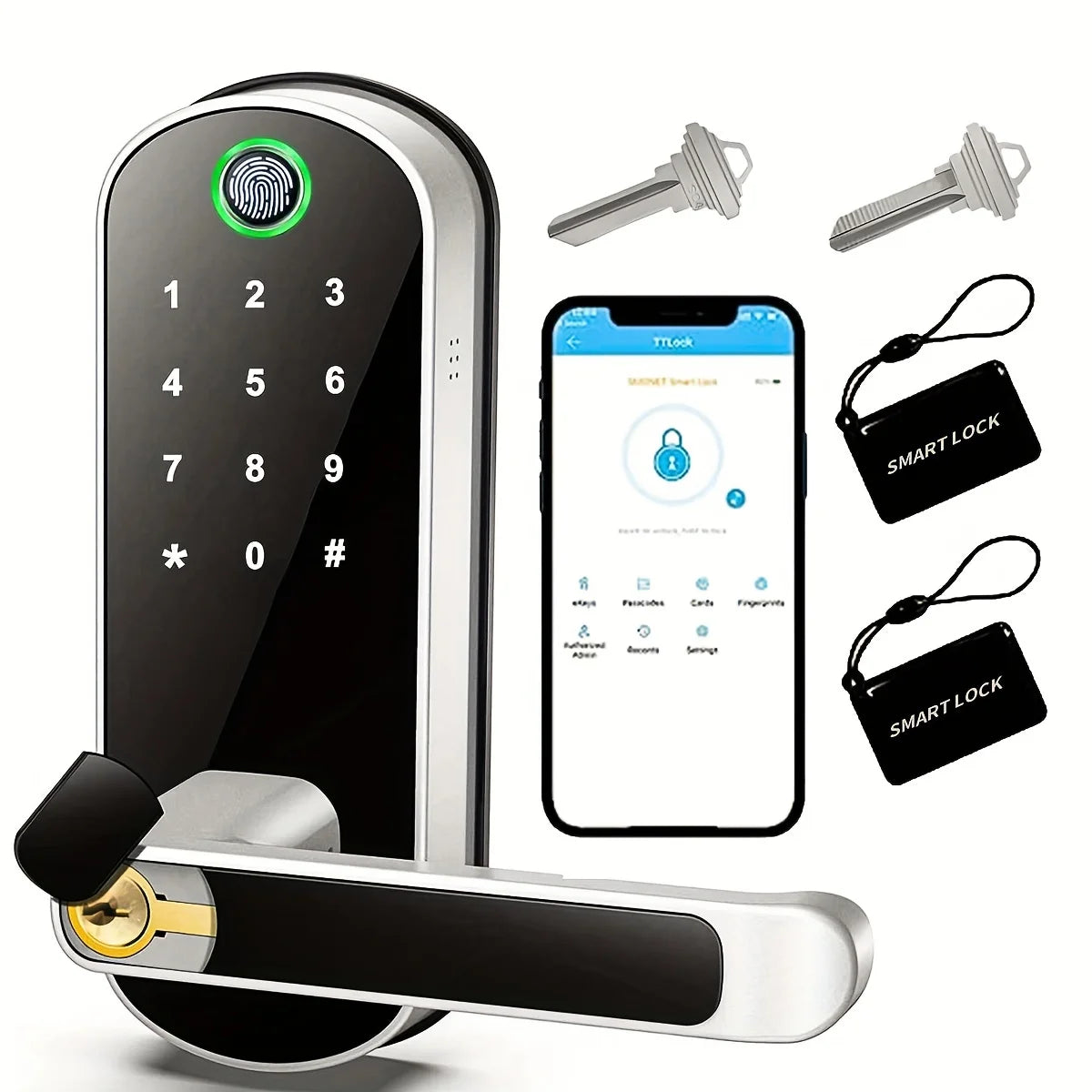 Touchscreen Keyless NFC Card Door Lock