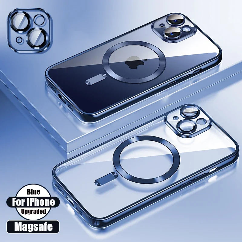 Clear Plating Ultrathin Silicone Case For iPhone 16
