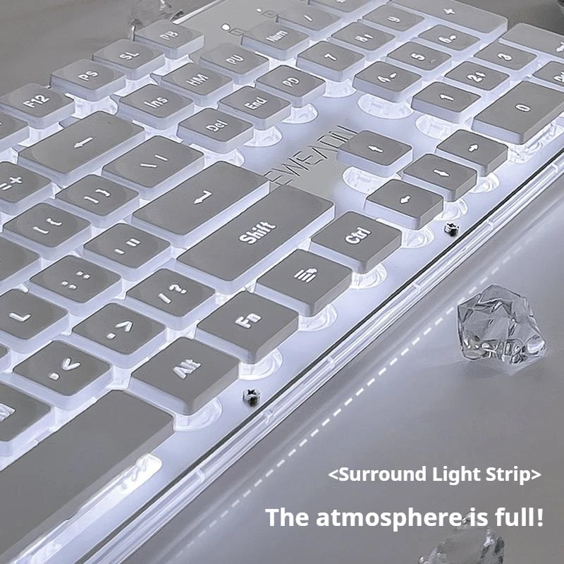 Metal Panel Silent Keyboard