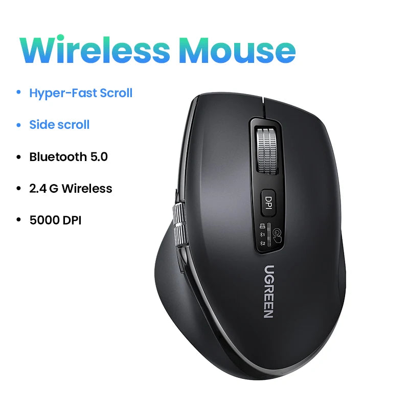 Multi-Device Wireless Ergonomic Mouse
