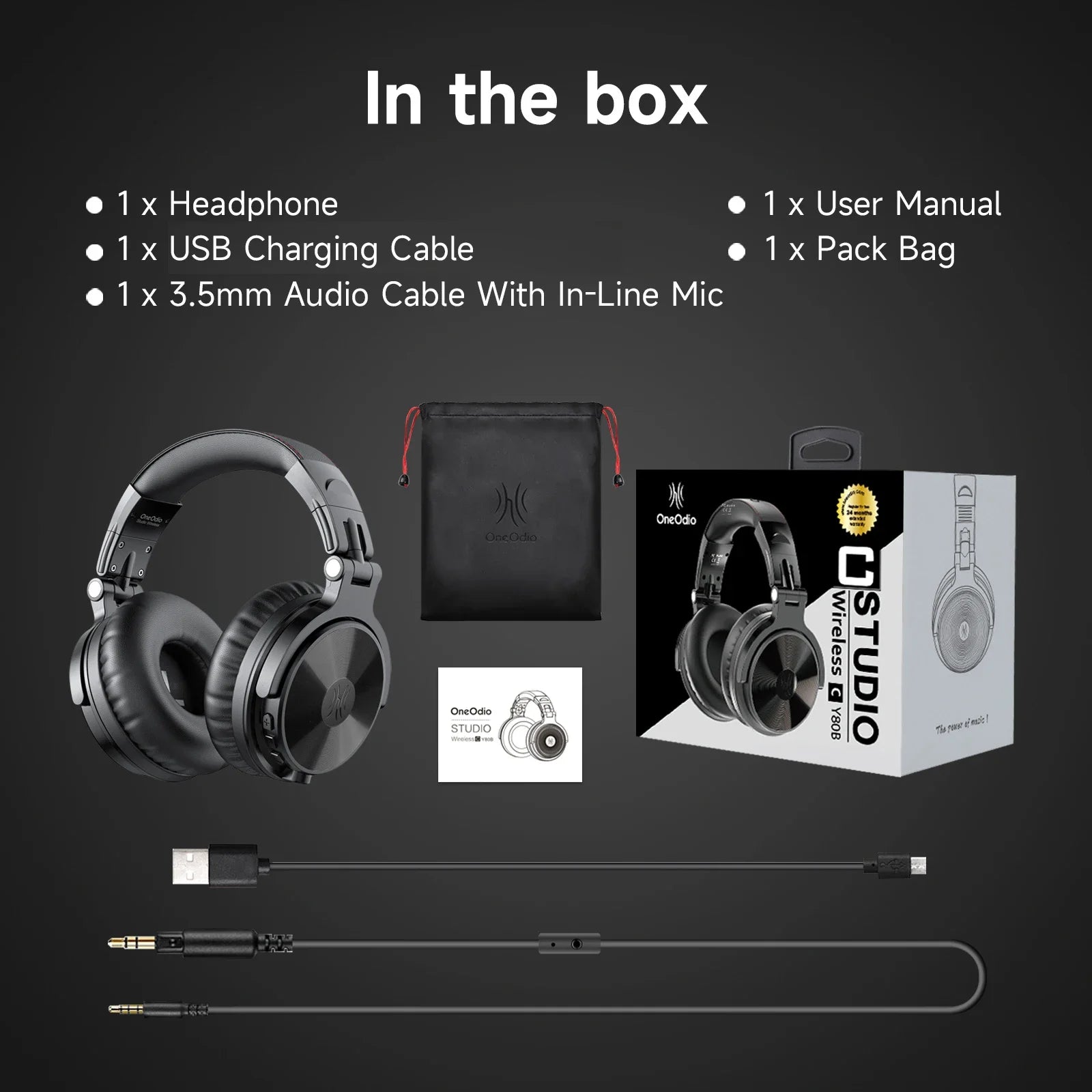 110-Hour Hi-Res Wireless Headphones