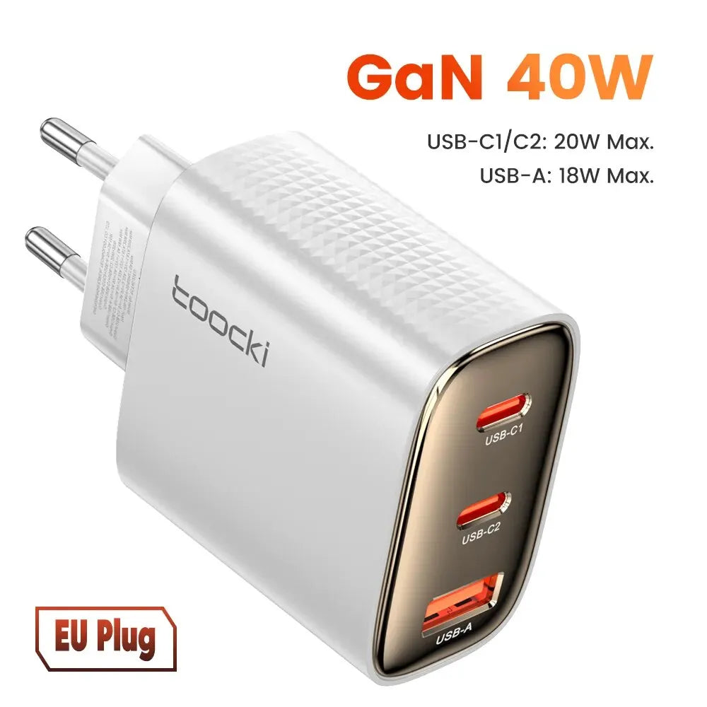 40W QC4.0 Dual USB-C Charger