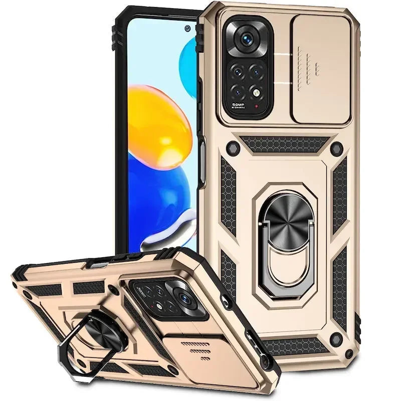 Xiaomi Redmi Armor Ring Push Phone Cases Note 11 10