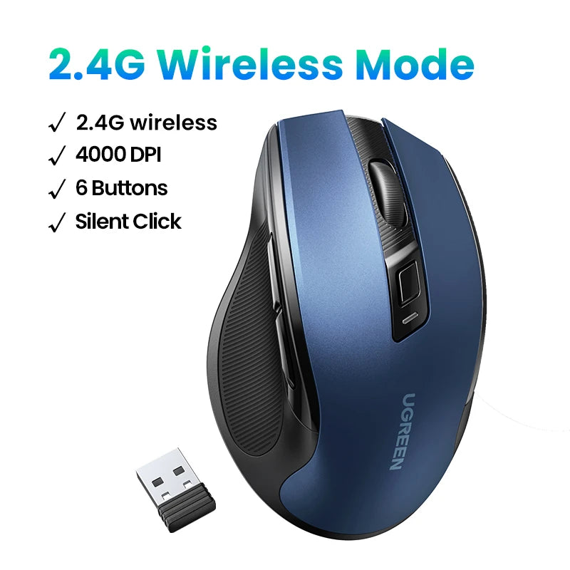 Quiet Wireless 4000DPI Mouse