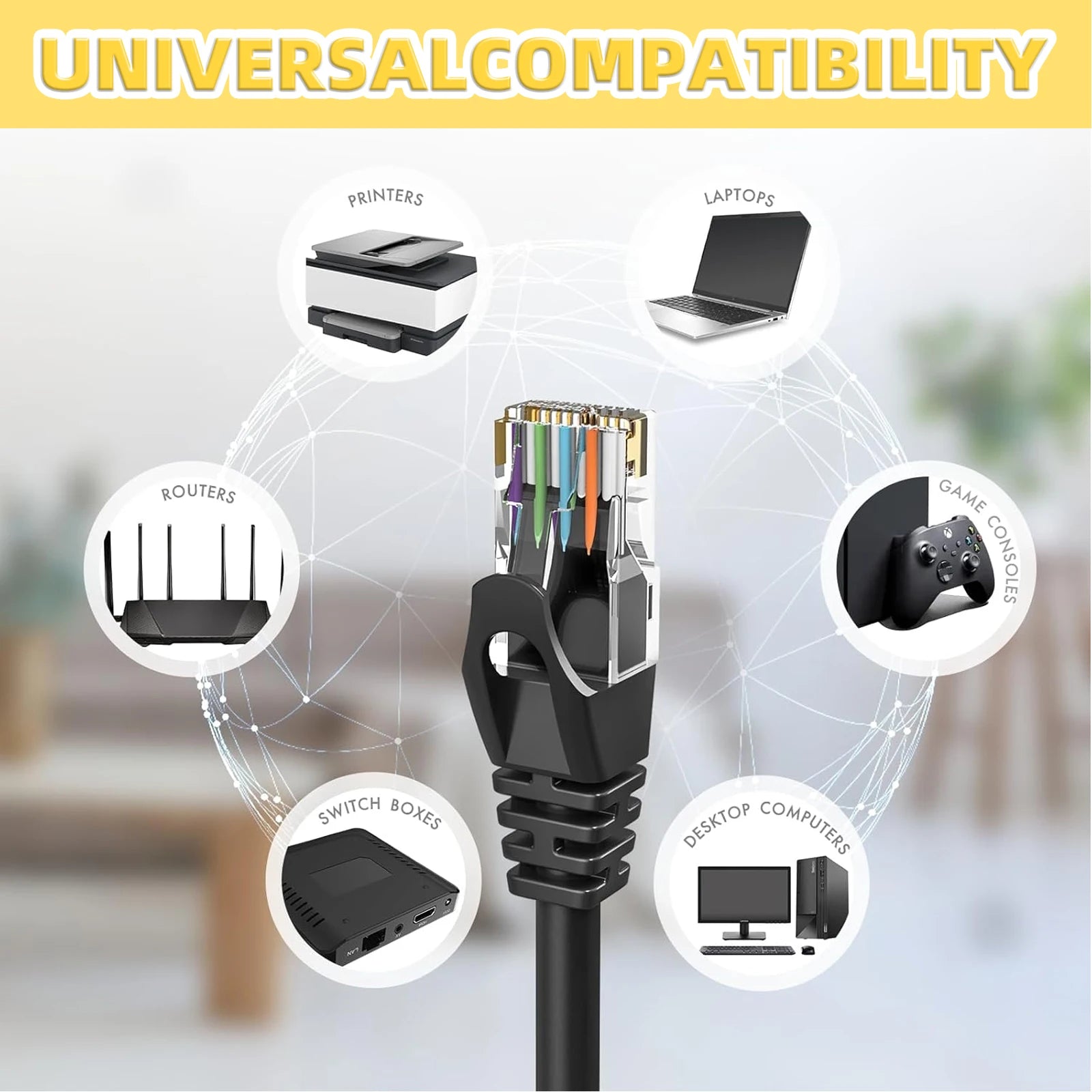 Round Cat6 Ethernet Cable