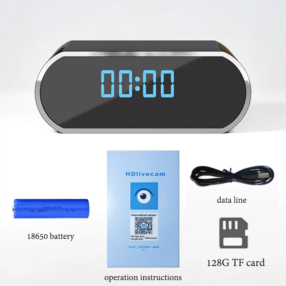 Night Vision Clock DVR Camera