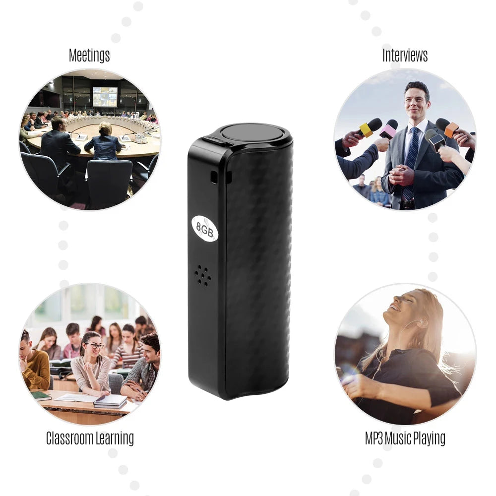 Mini Waterproof Magnetic Digital Voice Recorder