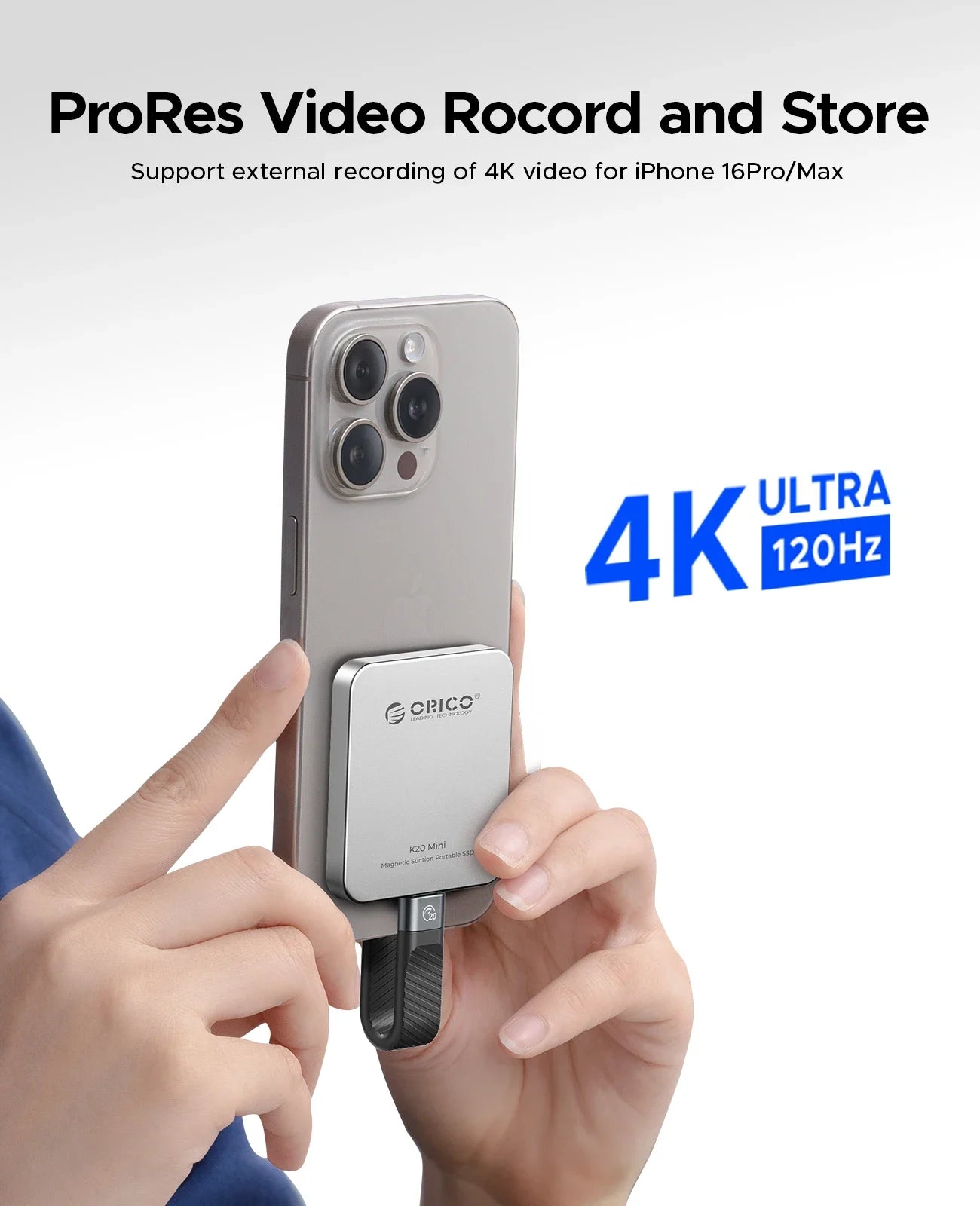 MagSafe Magnetic External SSD for iPhone 16