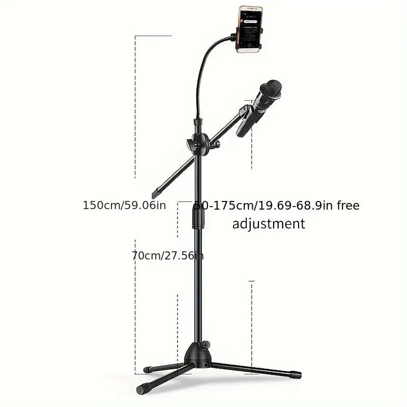 Collapsible Tripod Boom Mic Stand