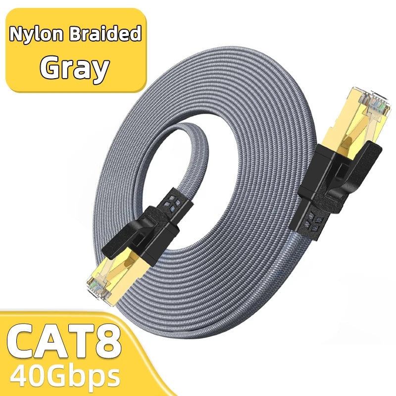 40Gbps Flat Cat8 Network Cable