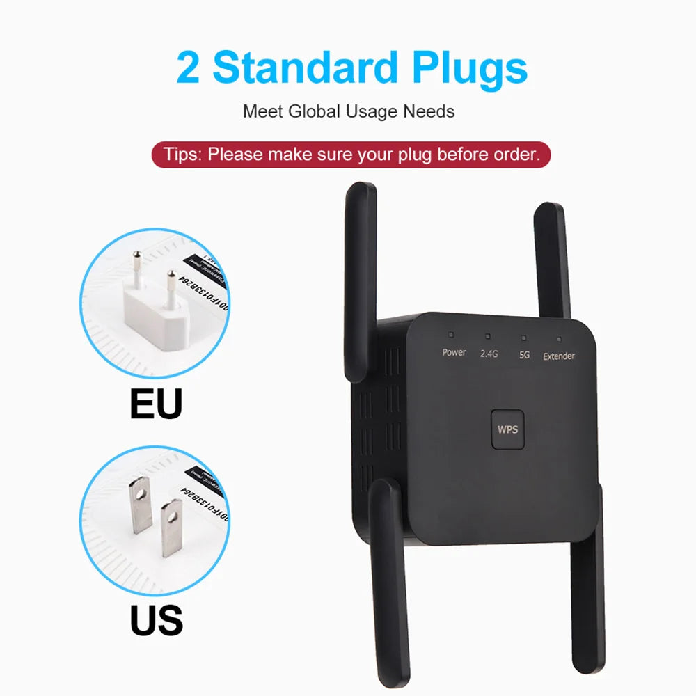 Dual-Band 1200Mbps WiFi Repeater