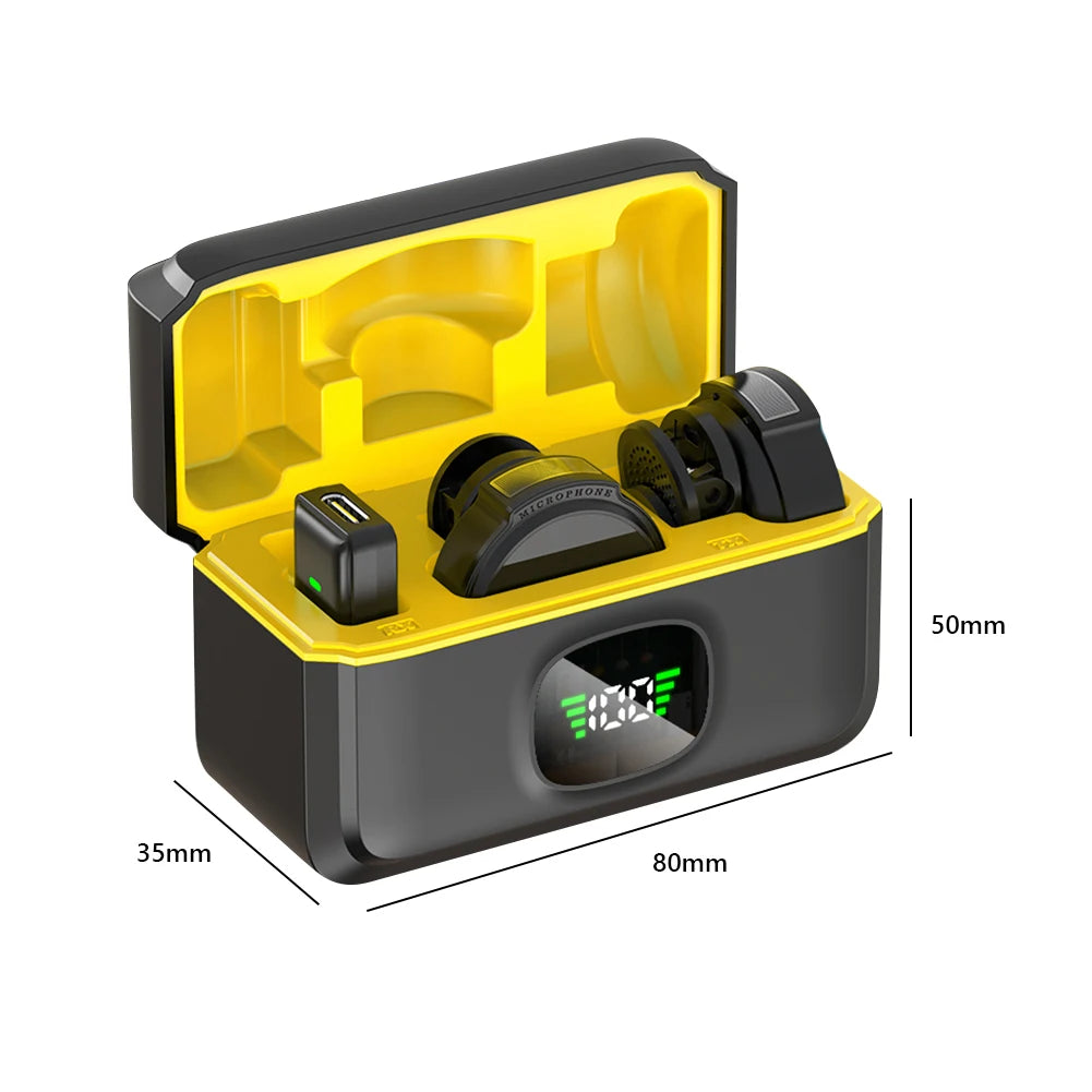 Wireless Lavalier Lapel Microphone for iOS/Android