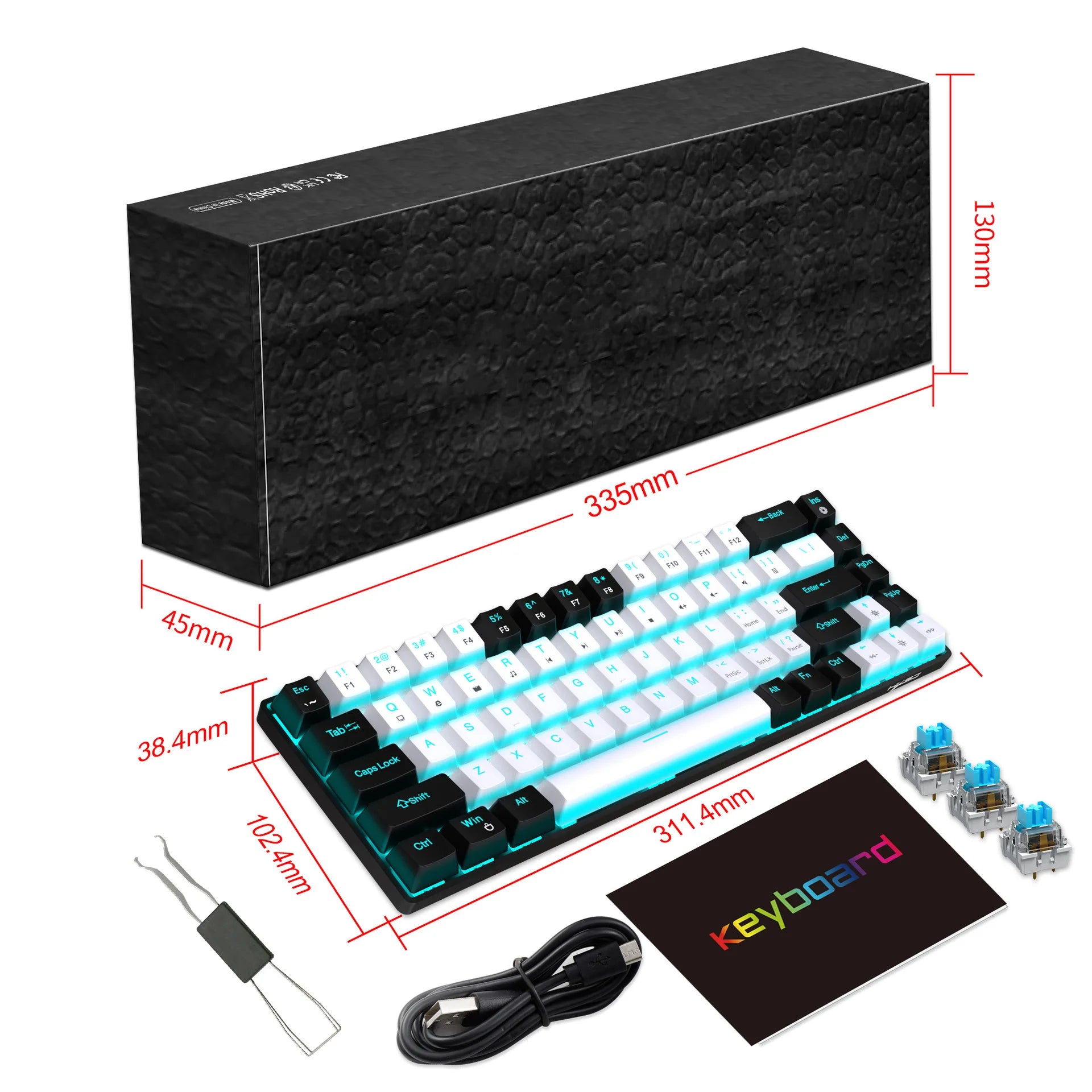 65% Hot-Swappable Mechanical Keyboard