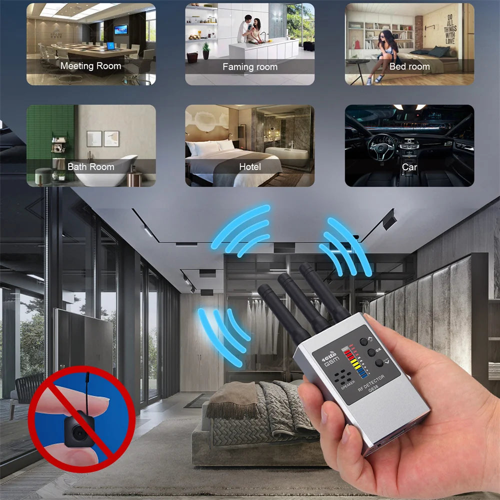 Wireless RF & GPS Signal Detector for Cameras