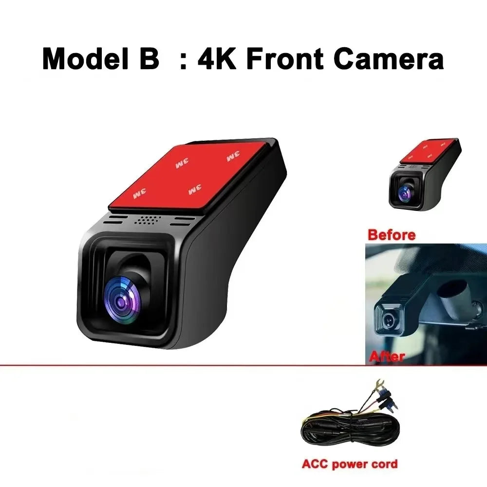 4K HD Dash Cam with WiFi for all cars