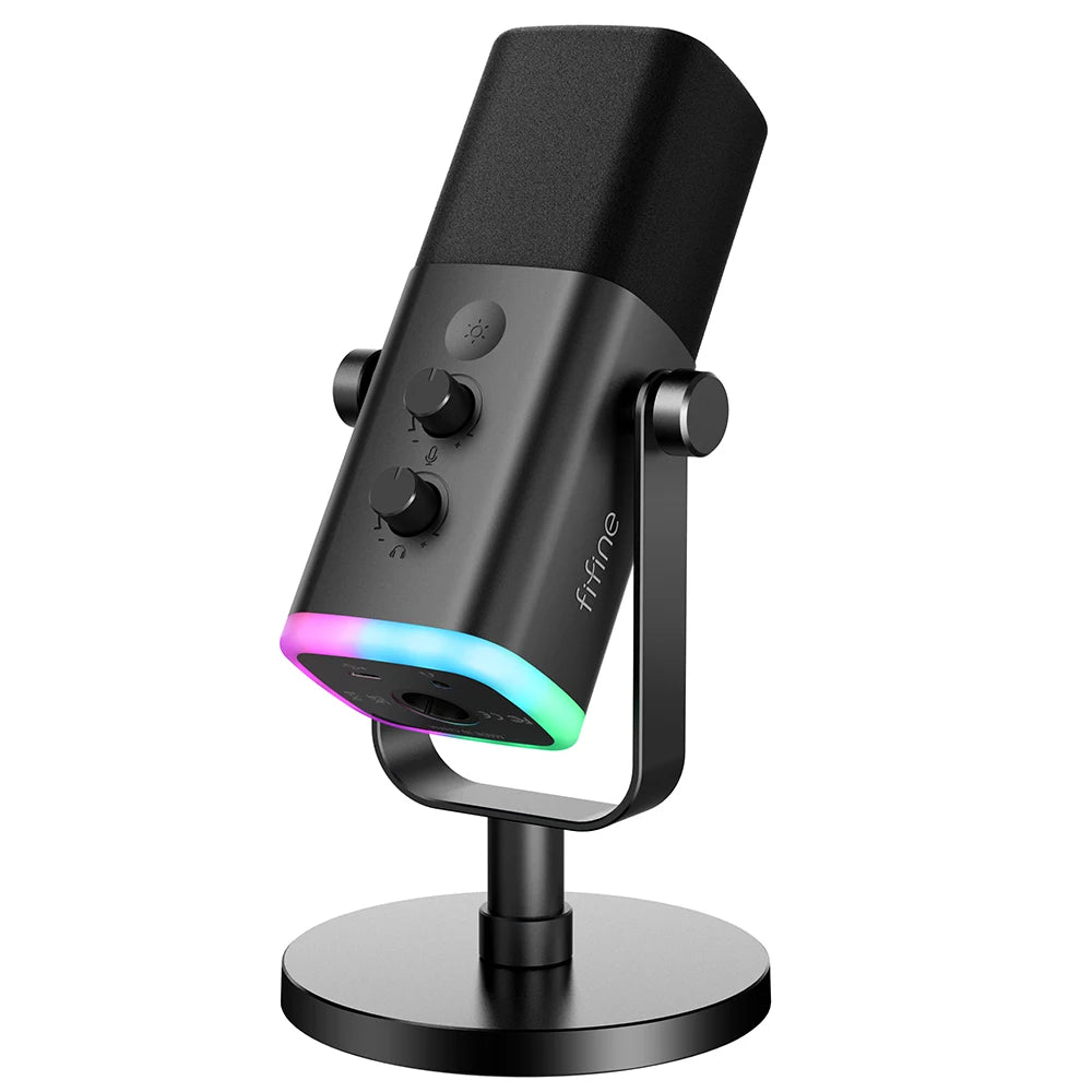 USB/XLR Dynamic Microphone with Touch Mute