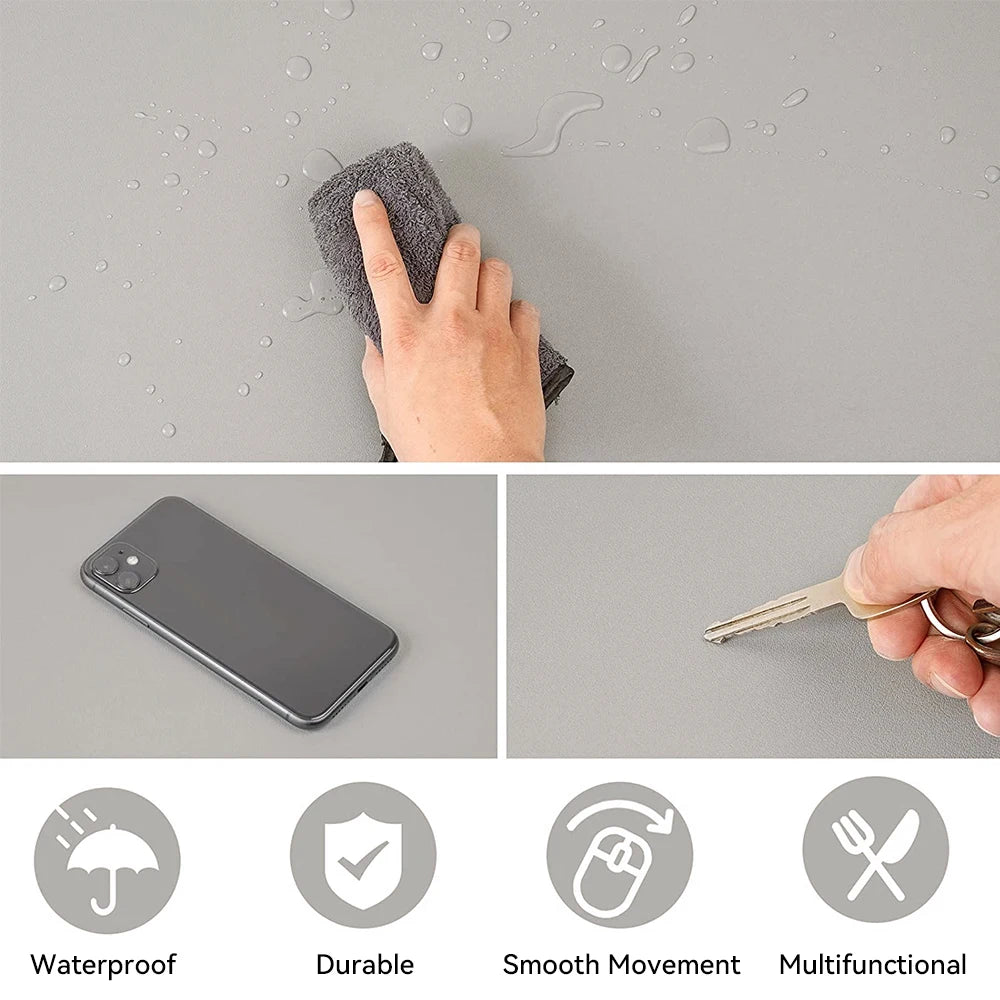 Large PU Leather Office Desk Mat