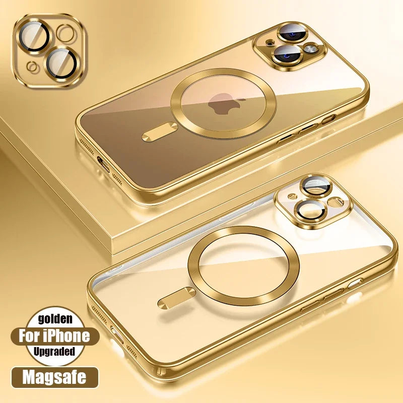 Clear Plating Ultrathin Silicone Case For iPhone 16