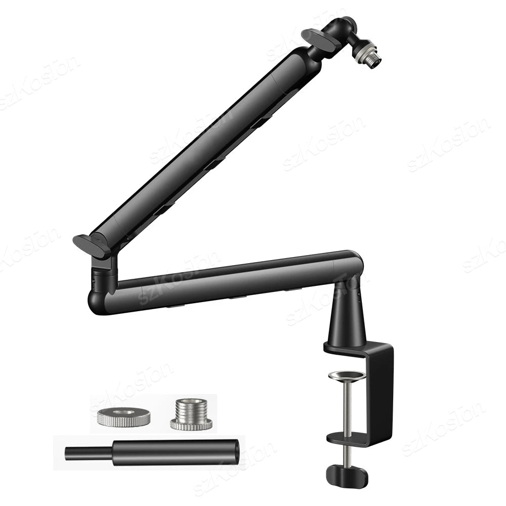 Adjustable Cable-Managed Microphone Stand