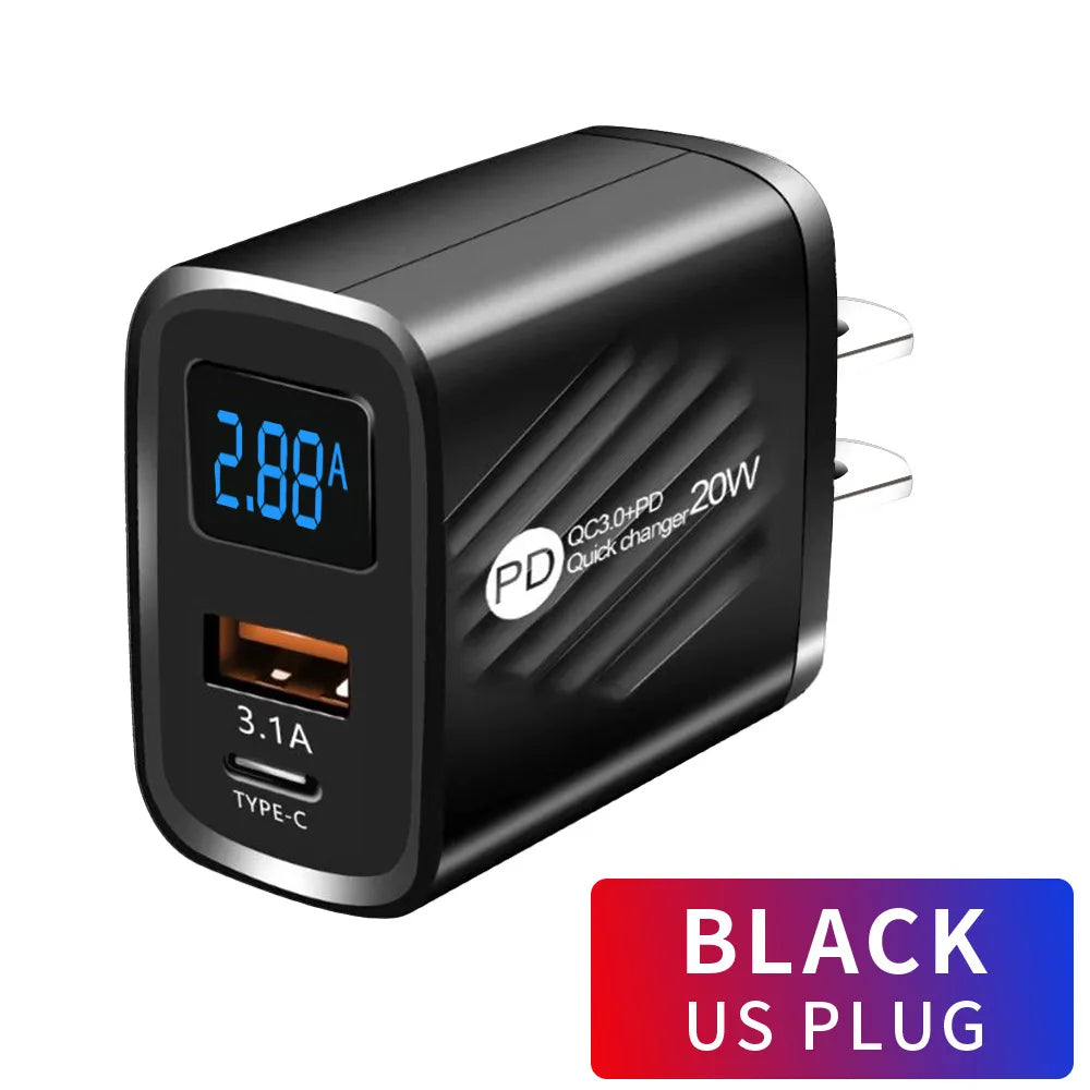 20W Fast Charging USB Wall Adapter