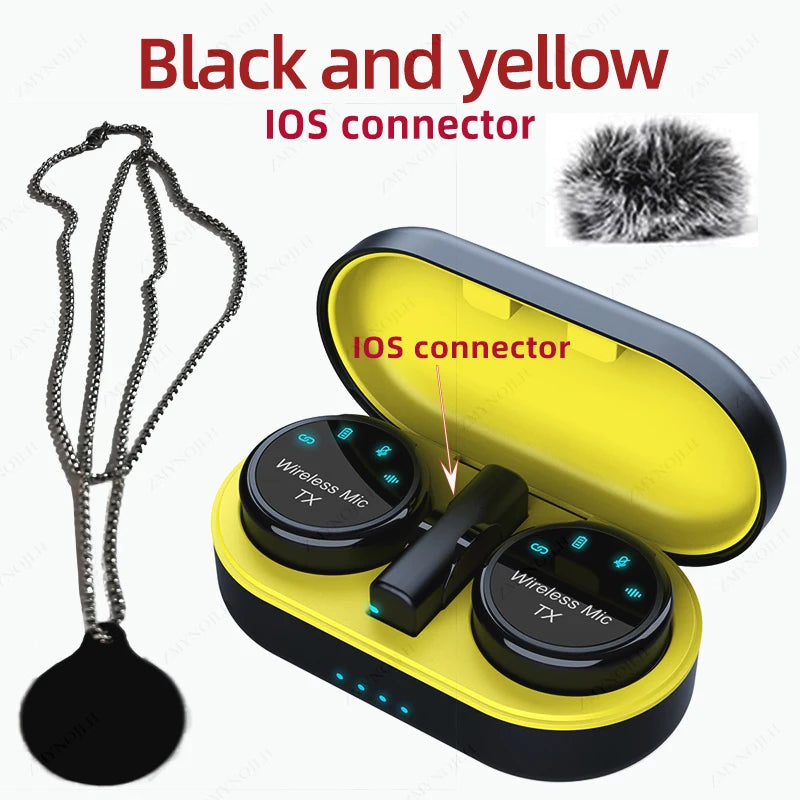Magnetic Wireless Lavalier Noise-Canceling Microphone