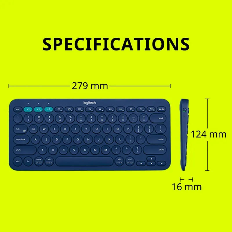 Multi-Device Slim Bluetooth Keyboard