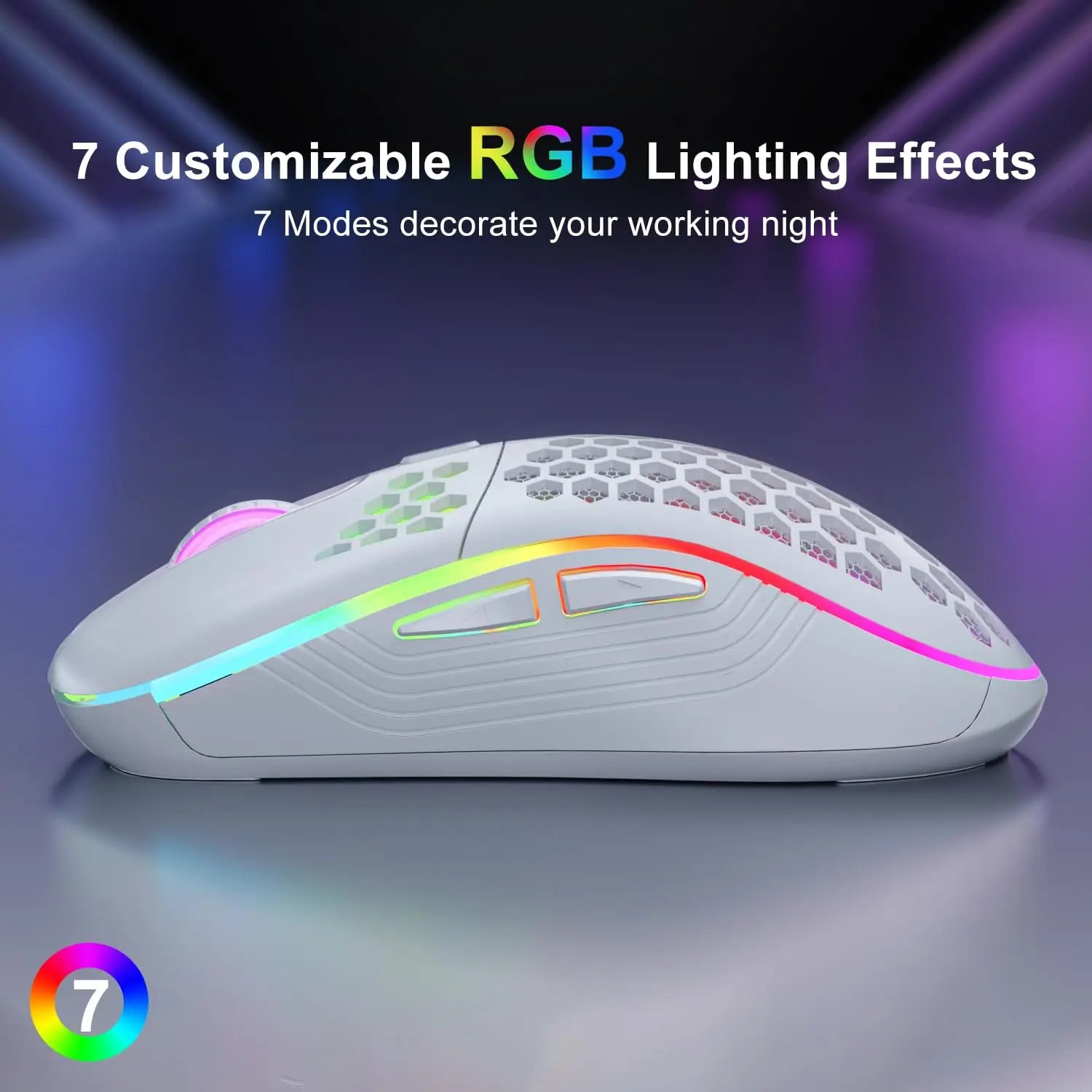 Wireless Honeycomb Gaming Mouse