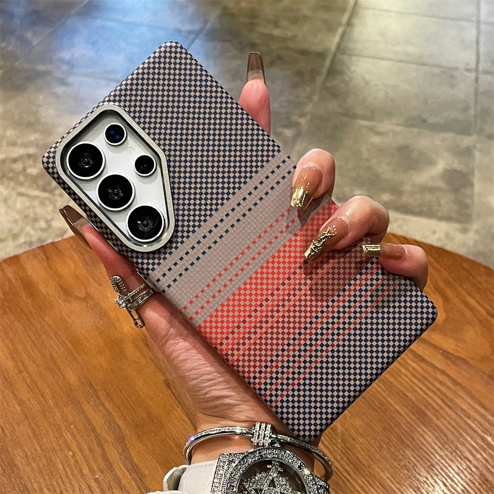 Striped Texture Colorful Phone Case for Samsung S25