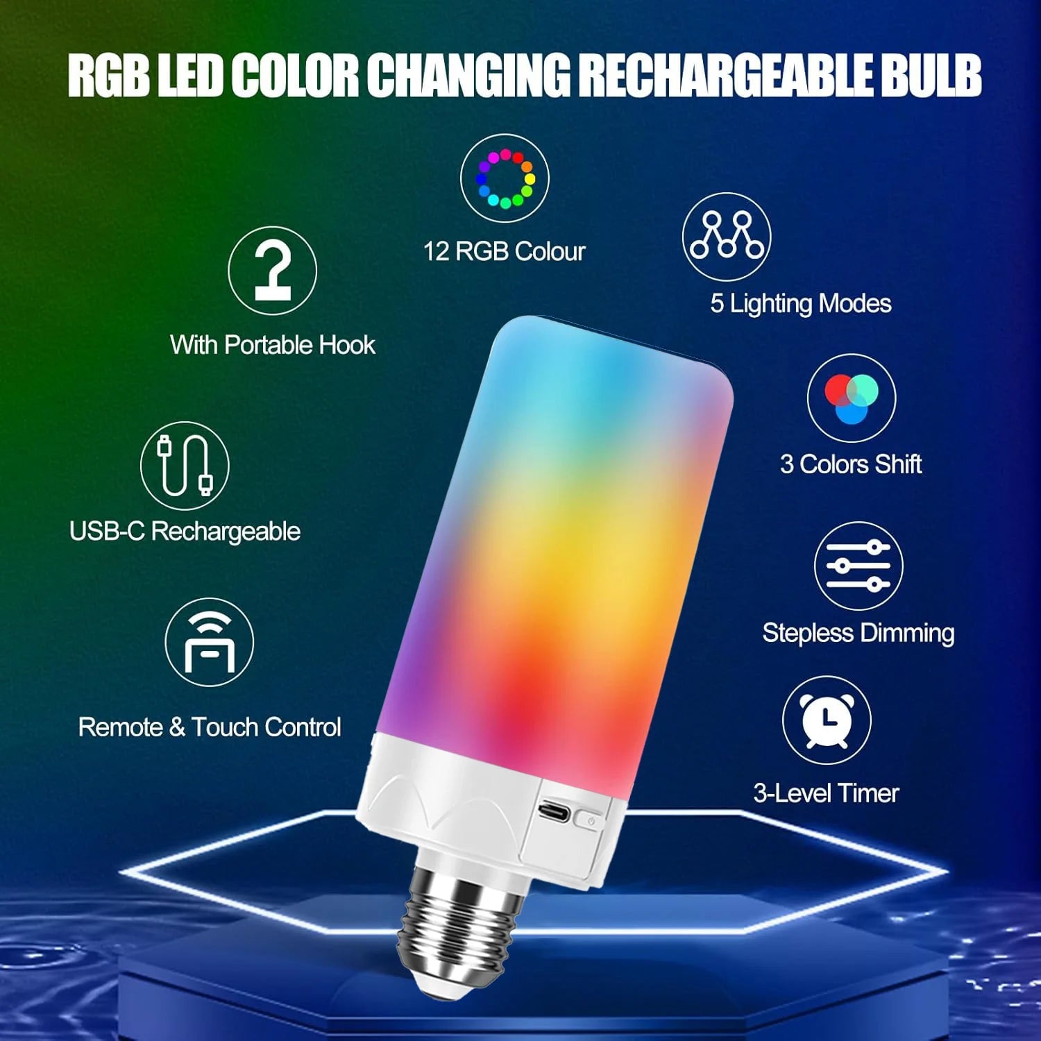 Remote-Controlled RGB Emergency Bulb