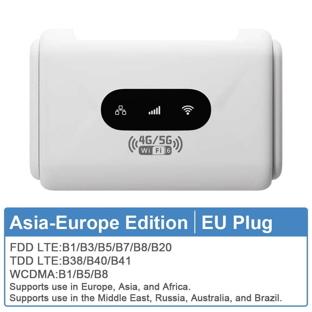 WiFi 6 Portable 4G Router