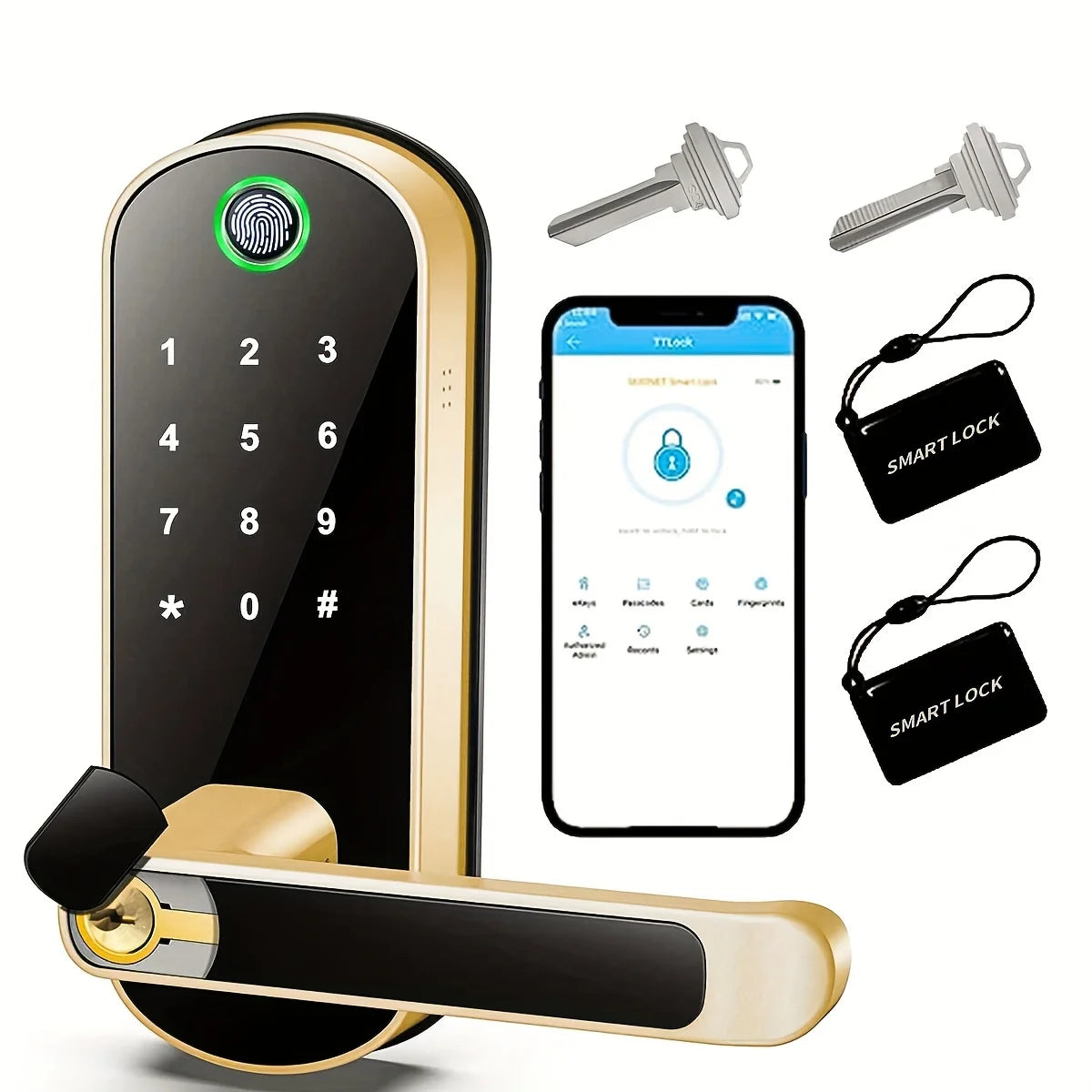 Touchscreen Keyless NFC Card Door Lock