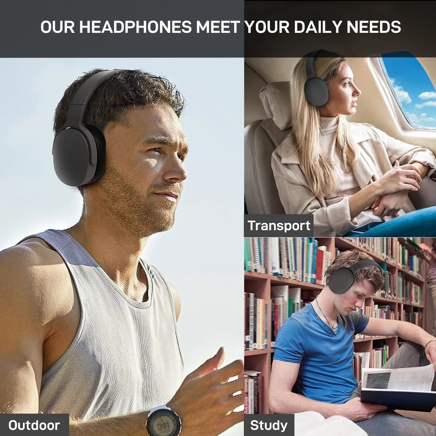 9D Surround Sound Wireless Headphones