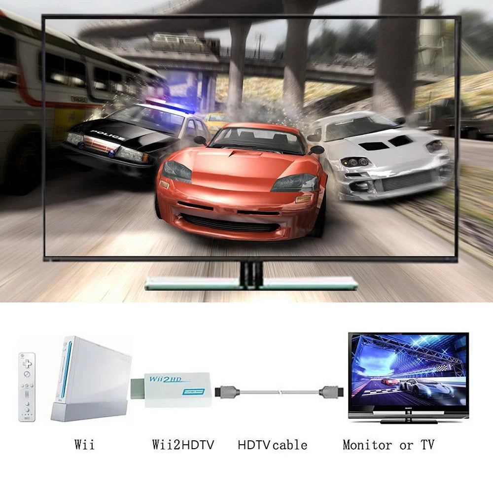Wii to HDMI 1080P Video Converter
