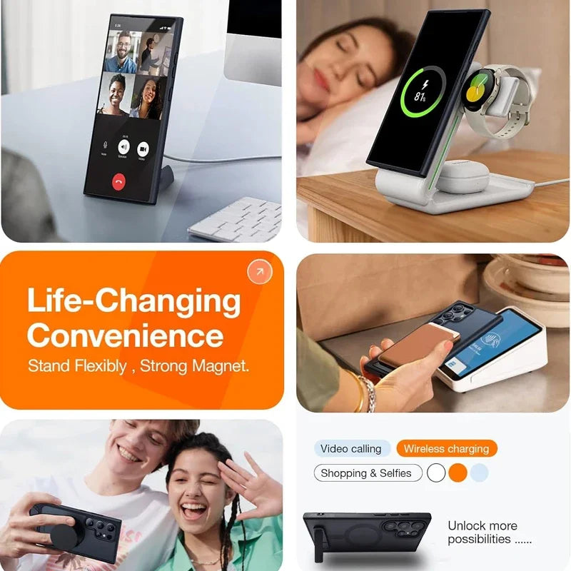 Magnetic Kickstand Phone Case for Samsung