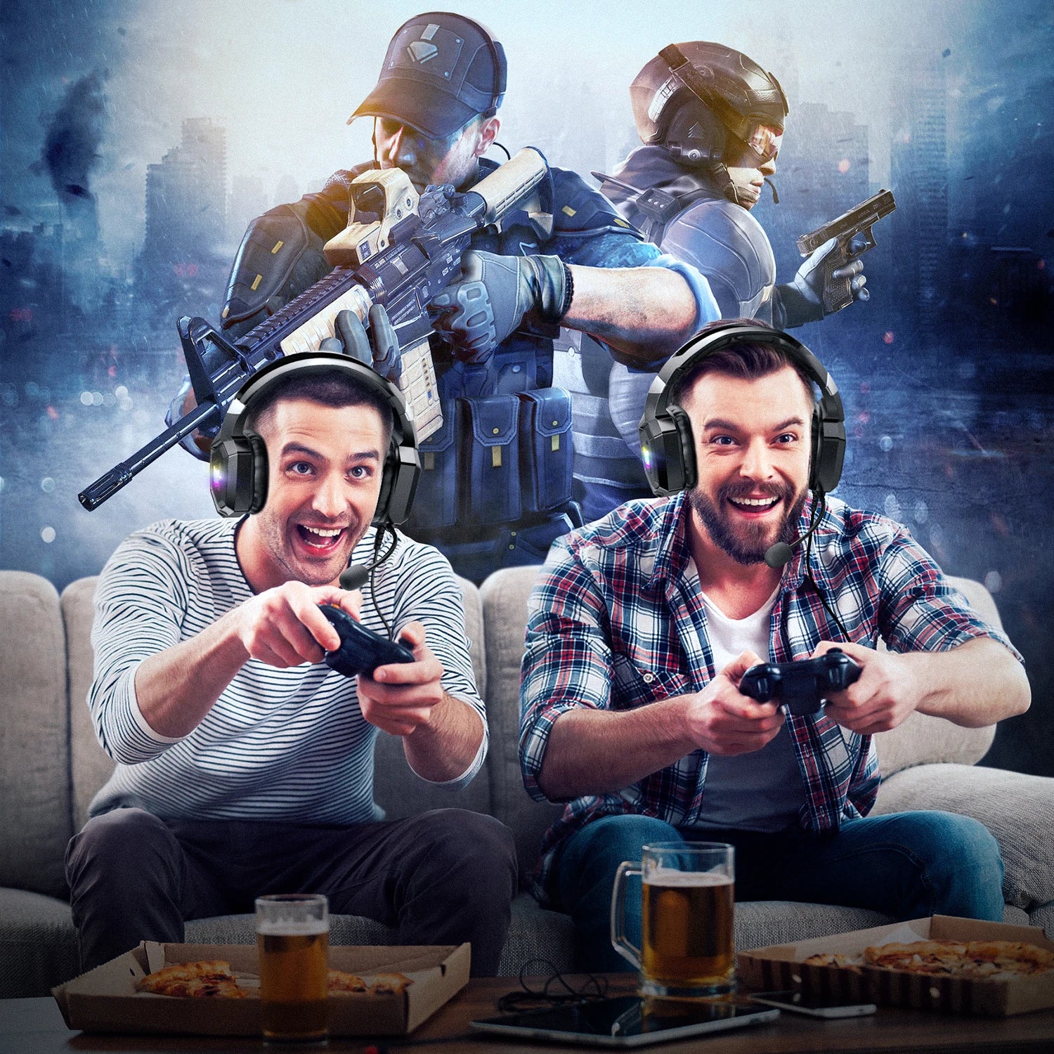 RGB Surround Sound Gaming Headset
