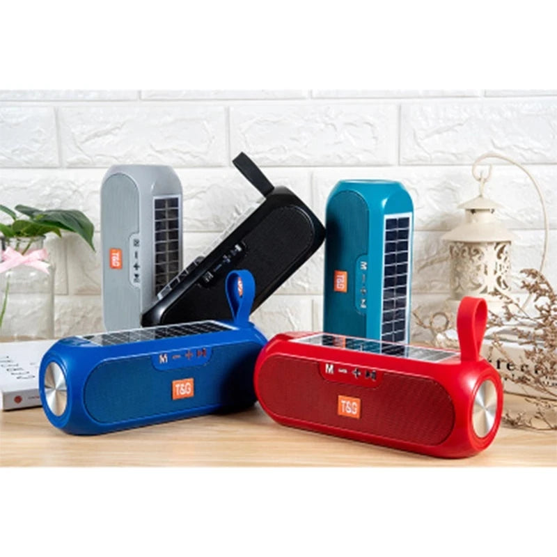 Solar-Powered Portable Bluetooth Speaker