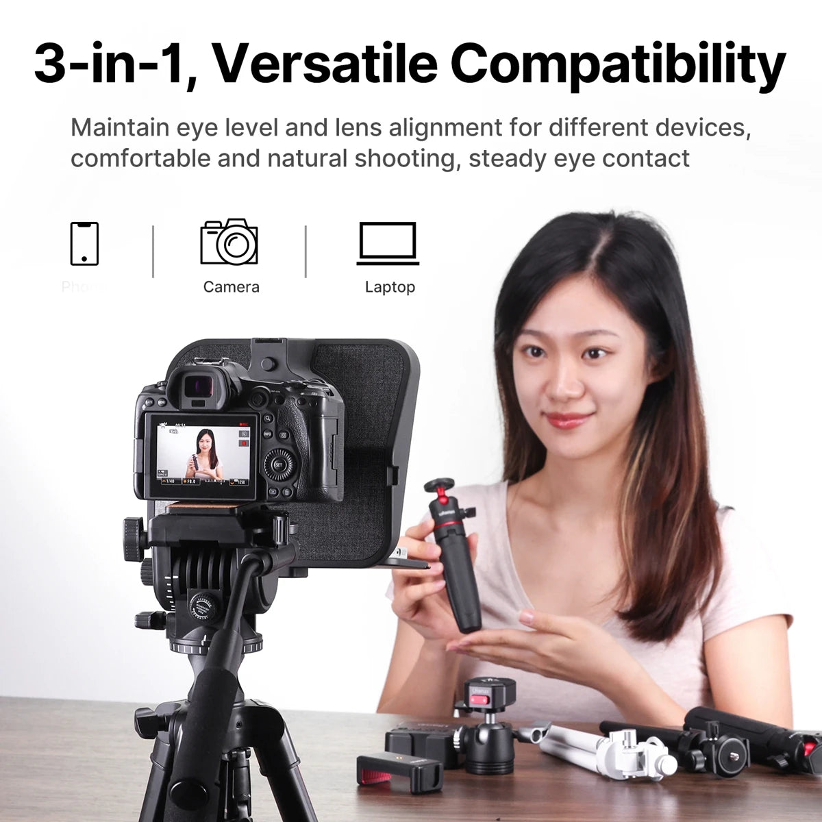 RT02 Portable Smartphone Video Streaming Prompter