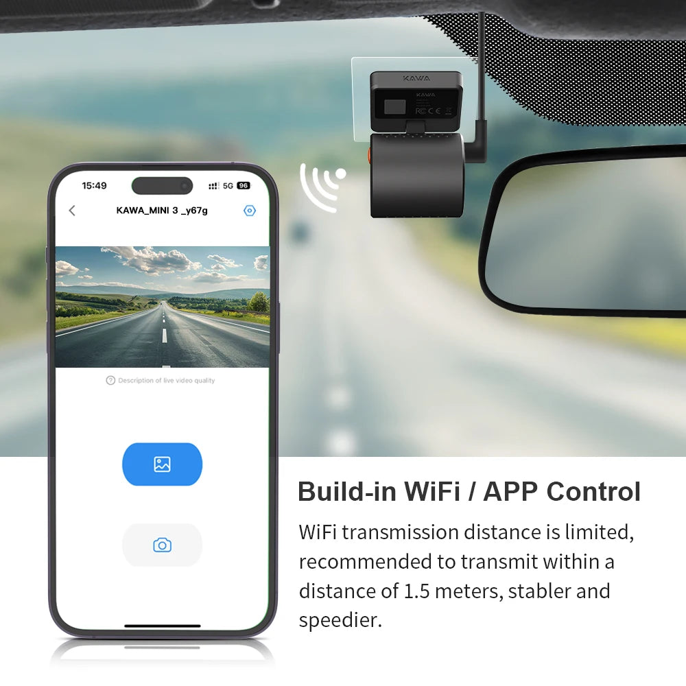 2K Voice Control Dash Cam