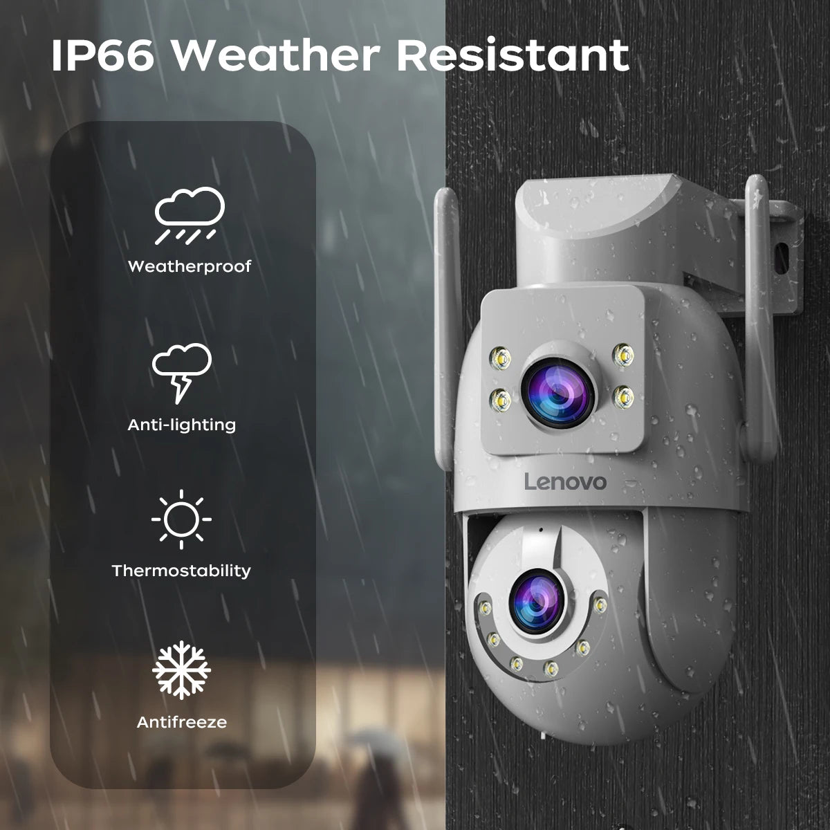 4K Dual-Lens Security CCTV Camera