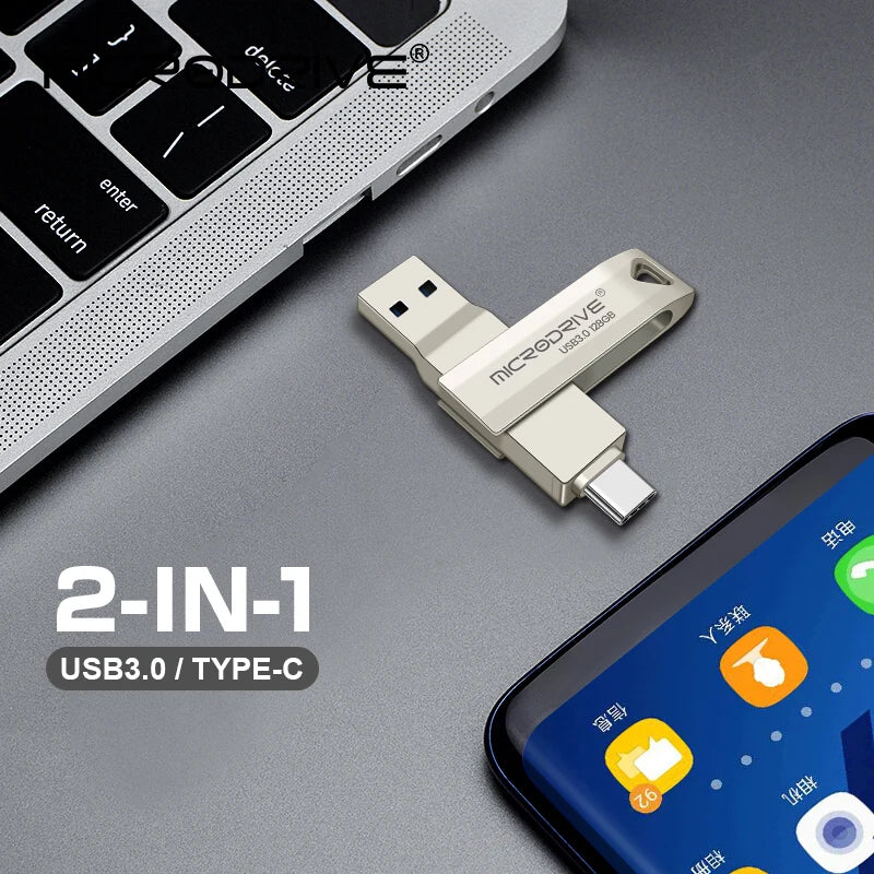 2 in 1 3.0 USB-C OTG Flash Drive