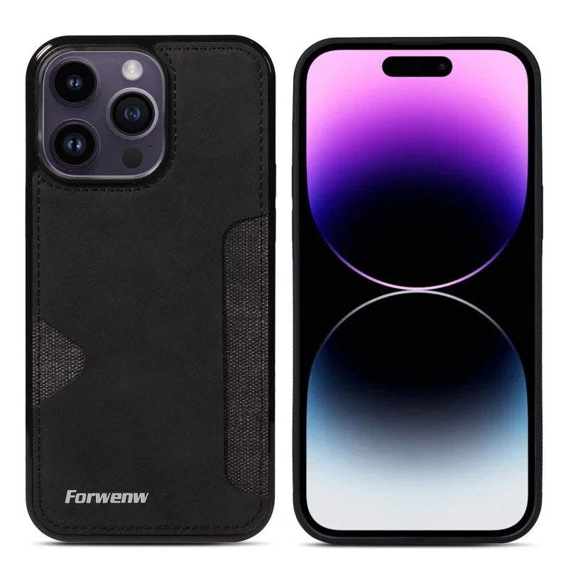 Retro Card Holder Phone Case for iPhone 16