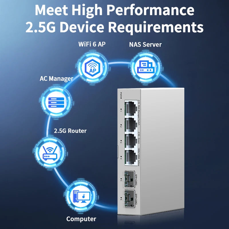 4-Port 2.5GbE Smart Managed Switch