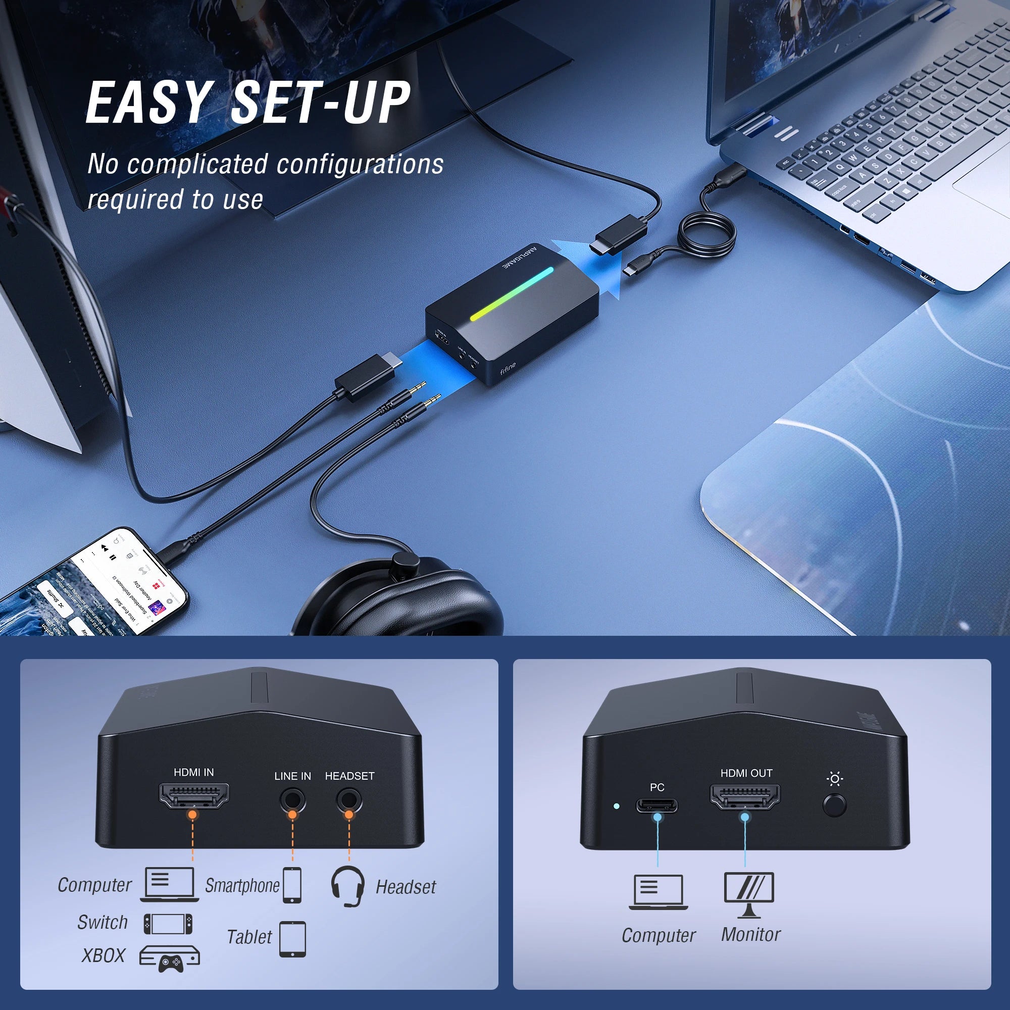 Video Capture Card for Streaming and Gaming